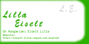 lilla eiselt business card